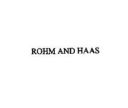 ROHM AND HAAS